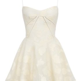 Serenita Vintage Cream Floral Mini Dress - Image 2