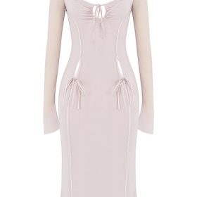 Ophelia Crystal Cutout Midi Dress - Image 2