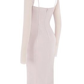 Ophelia Crystal Cutout Midi Dress - Image 3