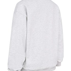 Haze Light Grey Marl Crew Neck Sweatshirt - Image 3