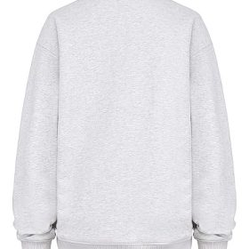 Haze Light Grey Marl Crew Neck Sweatshirt - Image 4