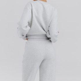 Haze Light Grey Marl Crew Neck Sweatshirt - Image 11