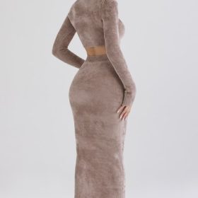 Rene Rose Chenille Maxi Skirt - Image 12