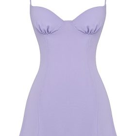 Christiana  Lavender Mini Dress - Image 2
