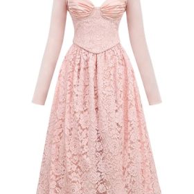 Duchess Ballerina Pink Lace Corset, Skirt and Bolero - Image 2