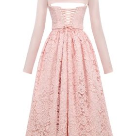Duchess Ballerina Pink Lace Corset, Skirt and Bolero - Image 4