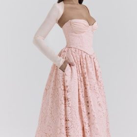 Duchess Ballerina Pink Lace Corset, Skirt and Bolero - Image 8