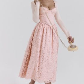 Duchess Ballerina Pink Lace Corset, Skirt and Bolero - Image 9