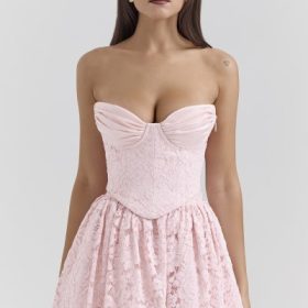 Duchess Ballerina Pink Lace Corset, Skirt and Bolero - Image 11