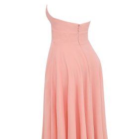Solada Peach Georgette Halter Sundress - Image 3
