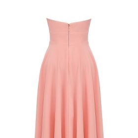 Solada Peach Georgette Halter Sundress - Image 4