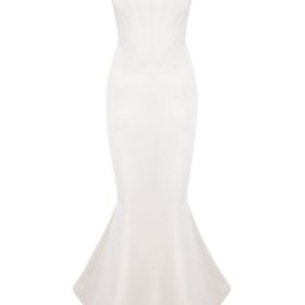 Estelle Ivory Satin Mermaid Bridal Gown - Limited Edition - Image 2