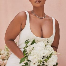 Estelle Ivory Satin Mermaid Bridal Gown - Limited Edition - Image 8