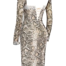 Seraphina Snake Print Corset Dress - Image 3