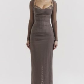 Katarina Smoke Maxi Dress - Image 7