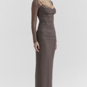Katarina Smoke Maxi Dress - Image 9