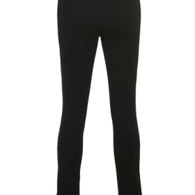 Mitzi Black Ribbed Knit Leggings - Image 4