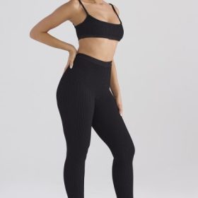 Mitzi Black Ribbed Knit Leggings - Image 11